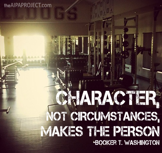 gym builds character